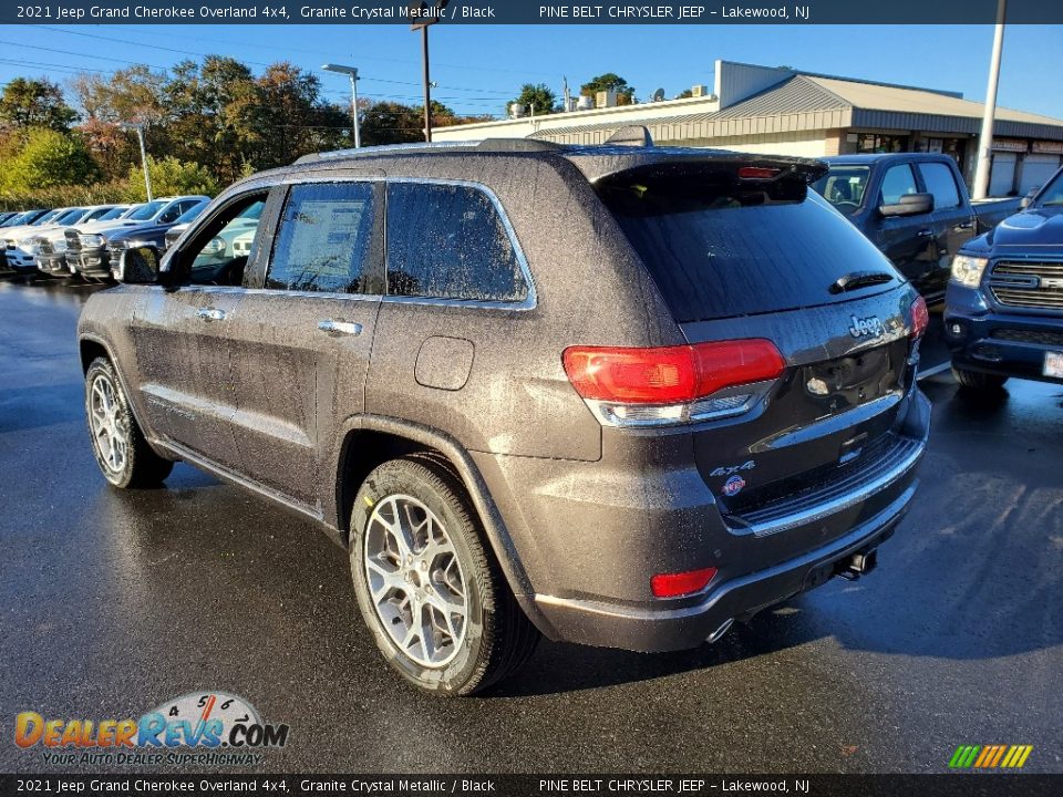 2021 Jeep Grand Cherokee Overland 4x4 Granite Crystal Metallic / Black Photo #6