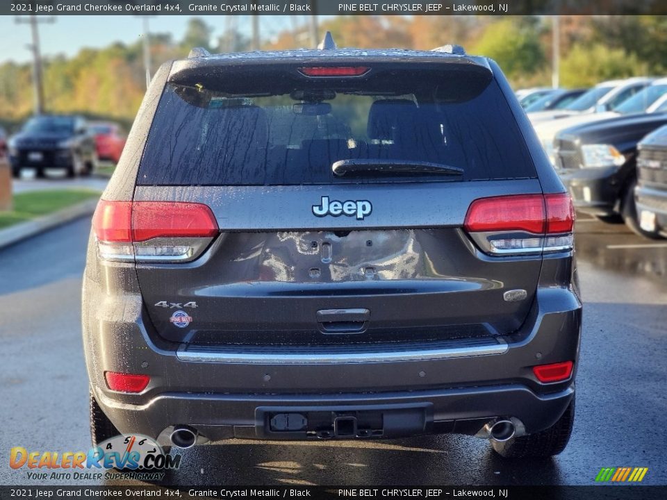 2021 Jeep Grand Cherokee Overland 4x4 Granite Crystal Metallic / Black Photo #7