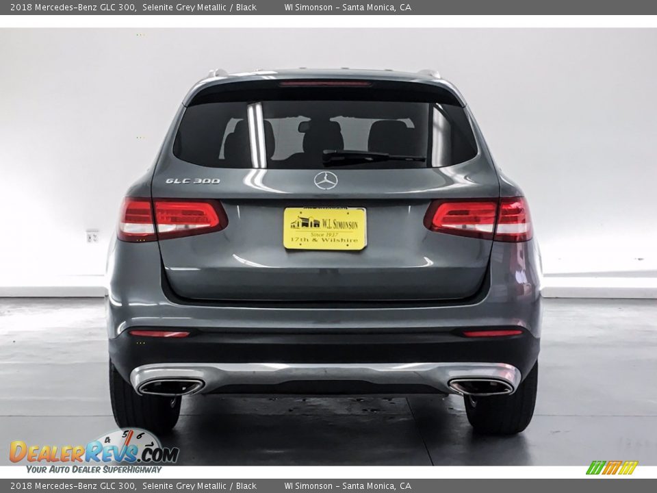 2018 Mercedes-Benz GLC 300 Selenite Grey Metallic / Black Photo #3