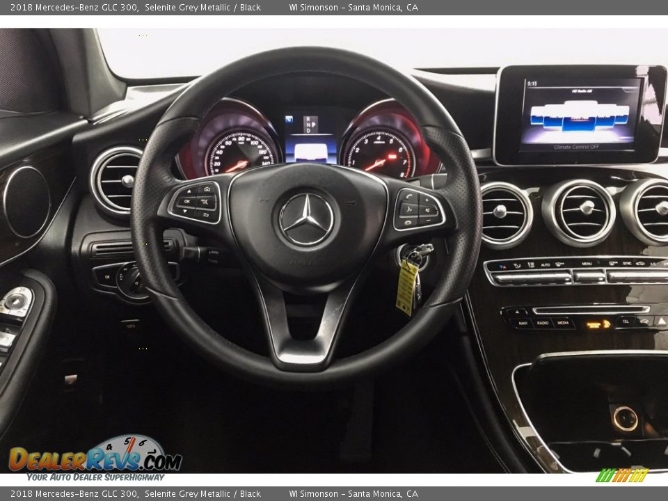 2018 Mercedes-Benz GLC 300 Selenite Grey Metallic / Black Photo #4