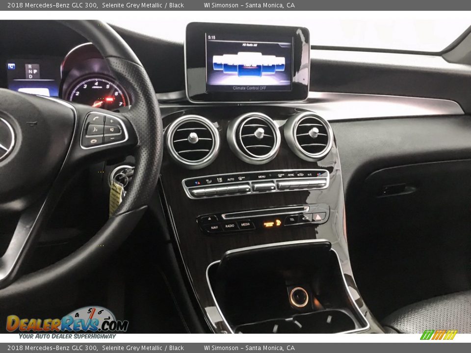 2018 Mercedes-Benz GLC 300 Selenite Grey Metallic / Black Photo #5