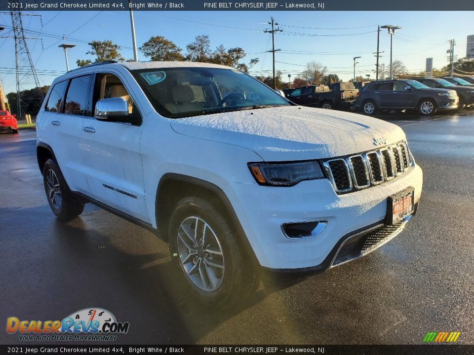 2021 Jeep Grand Cherokee Limited 4x4 Bright White / Black Photo #1
