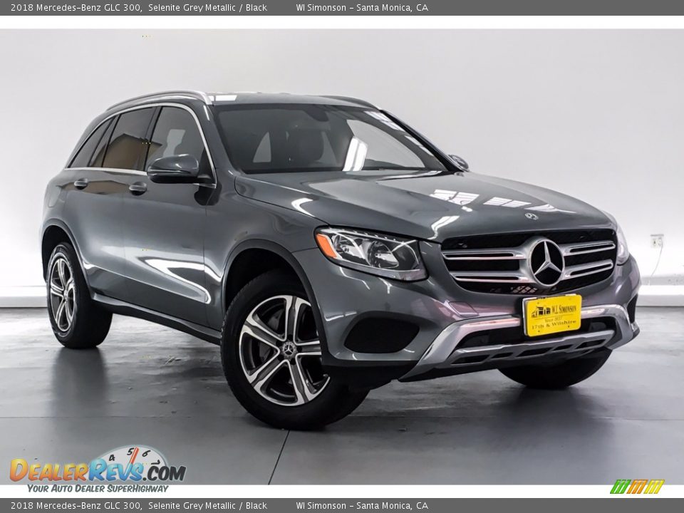 2018 Mercedes-Benz GLC 300 Selenite Grey Metallic / Black Photo #14