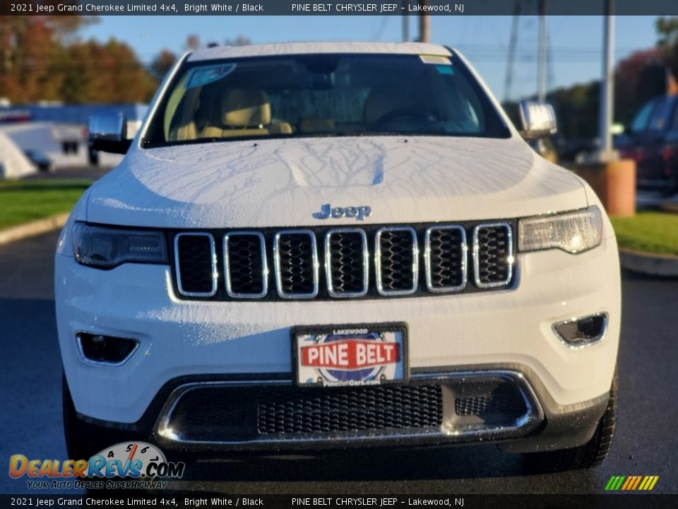 2021 Jeep Grand Cherokee Limited 4x4 Bright White / Black Photo #3