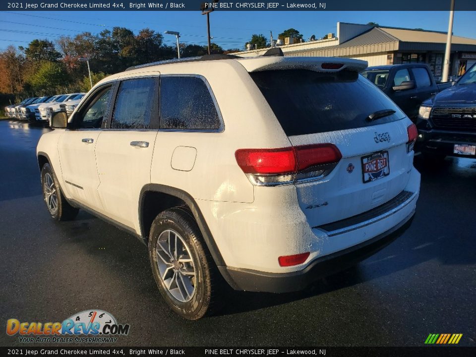 2021 Jeep Grand Cherokee Limited 4x4 Bright White / Black Photo #6