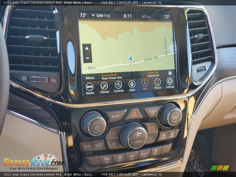 2021 Jeep Grand Cherokee Limited 4x4 Bright White / Black Photo #14