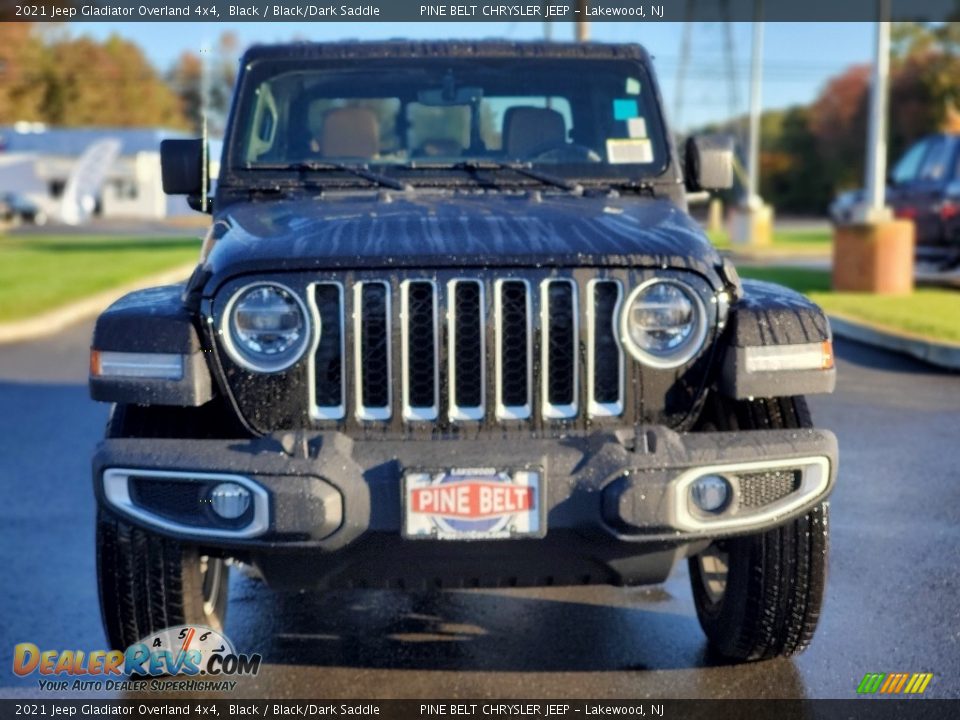 2021 Jeep Gladiator Overland 4x4 Black / Black/Dark Saddle Photo #3