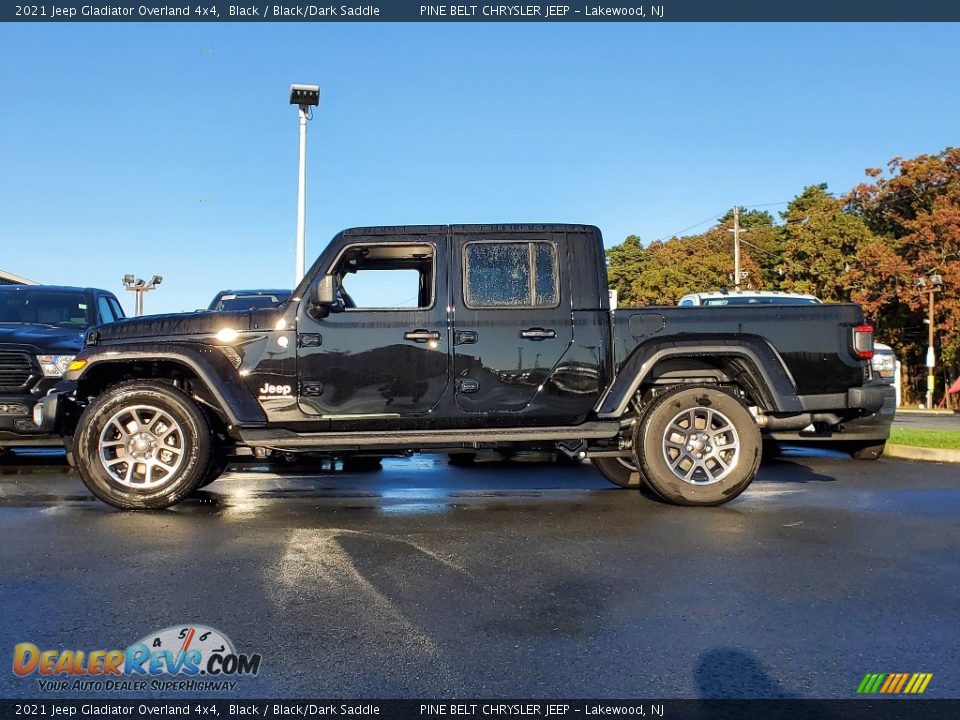 2021 Jeep Gladiator Overland 4x4 Black / Black/Dark Saddle Photo #4