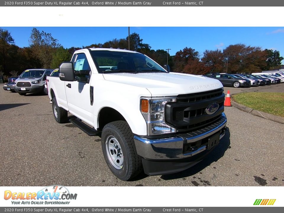 2020 Ford F350 Super Duty XL Regular Cab 4x4 Oxford White / Medium Earth Gray Photo #1