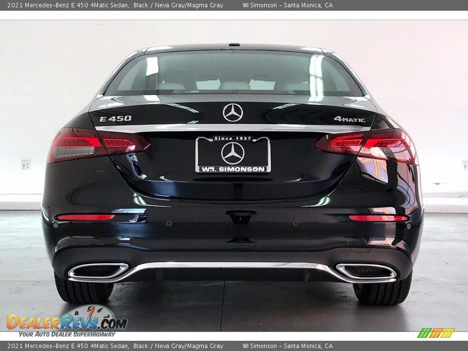 2021 Mercedes-Benz E 450 4Matic Sedan Black / Neva Gray/Magma Gray Photo #3