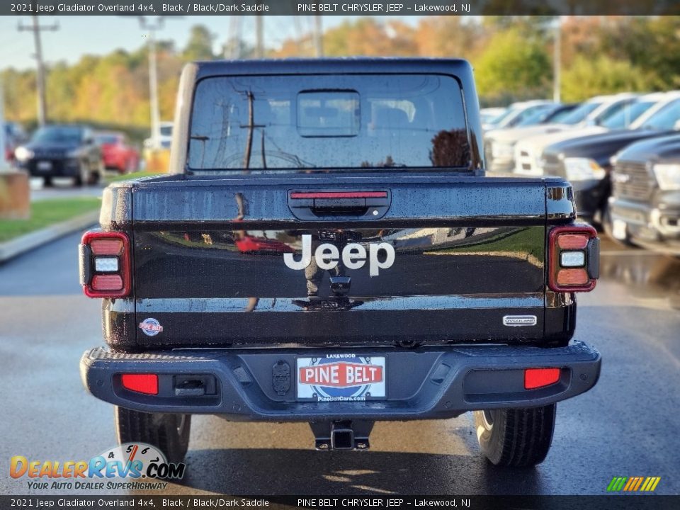 2021 Jeep Gladiator Overland 4x4 Black / Black/Dark Saddle Photo #7
