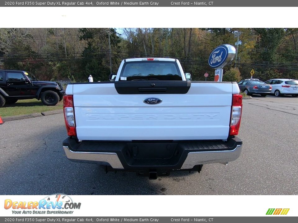 2020 Ford F350 Super Duty XL Regular Cab 4x4 Oxford White / Medium Earth Gray Photo #6