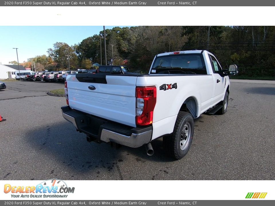 2020 Ford F350 Super Duty XL Regular Cab 4x4 Oxford White / Medium Earth Gray Photo #7