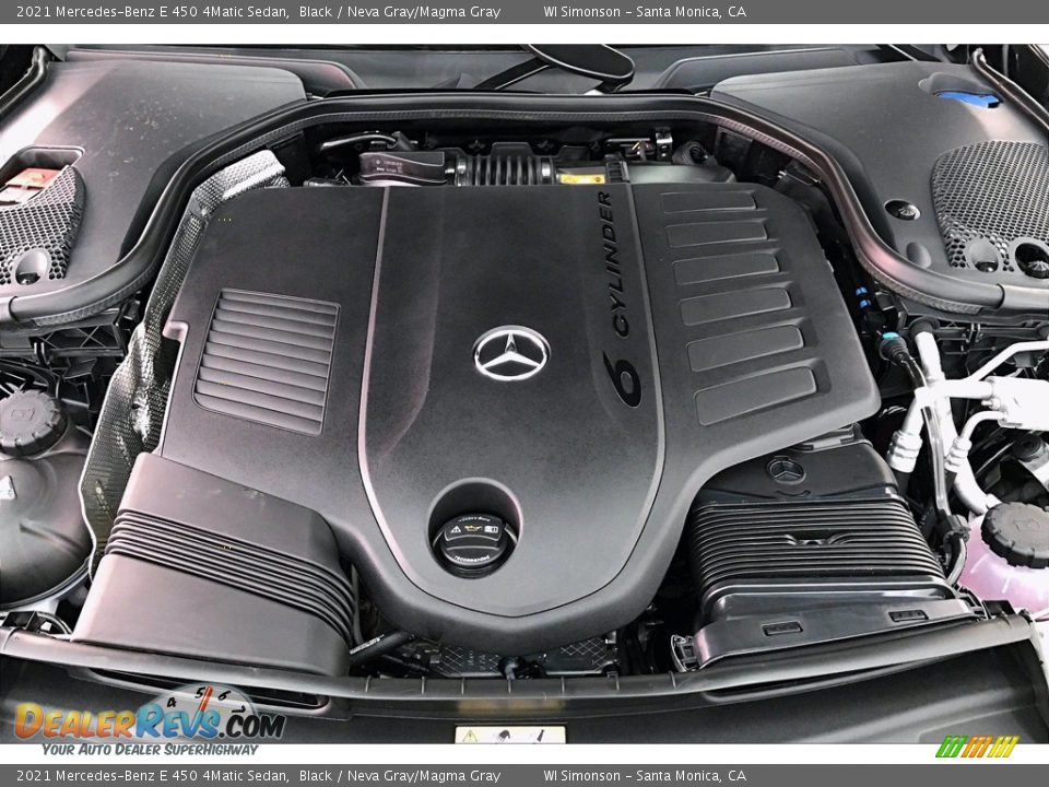 2021 Mercedes-Benz E 450 4Matic Sedan Black / Neva Gray/Magma Gray Photo #8