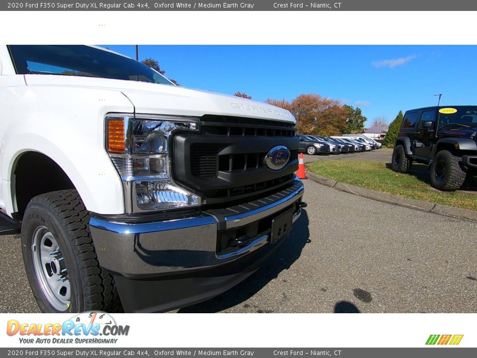 2020 Ford F350 Super Duty XL Regular Cab 4x4 Oxford White / Medium Earth Gray Photo #24