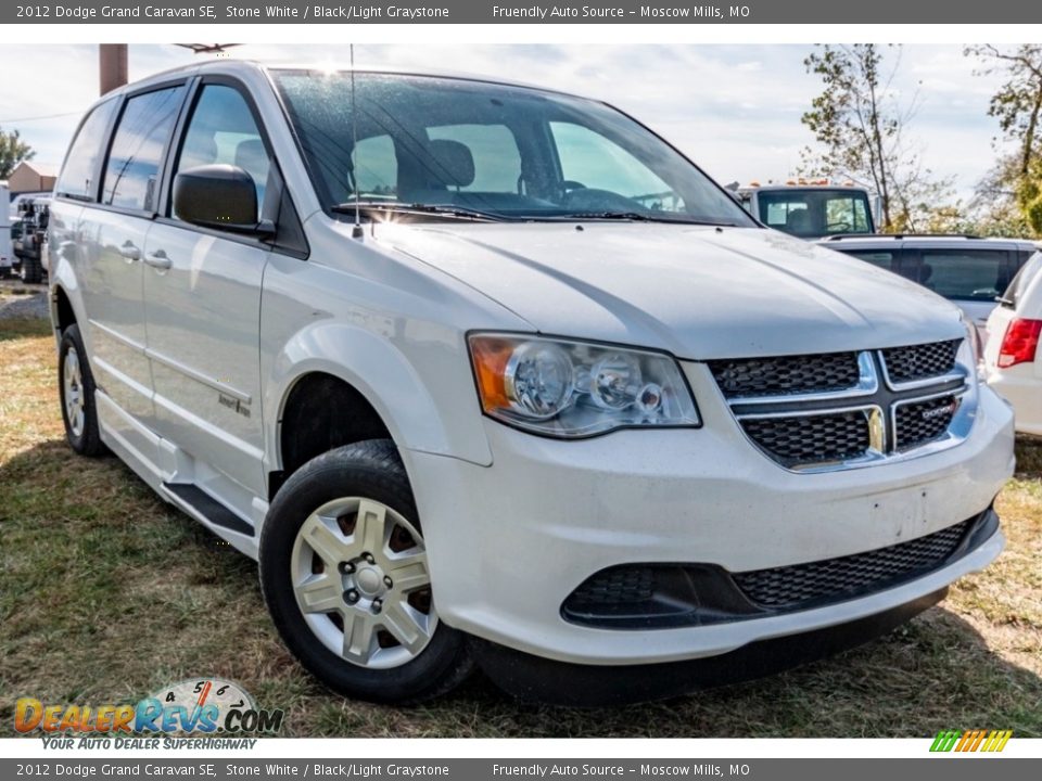 2012 Dodge Grand Caravan SE Stone White / Black/Light Graystone Photo #1