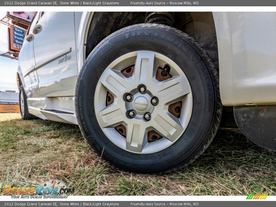 2012 Dodge Grand Caravan SE Stone White / Black/Light Graystone Photo #2