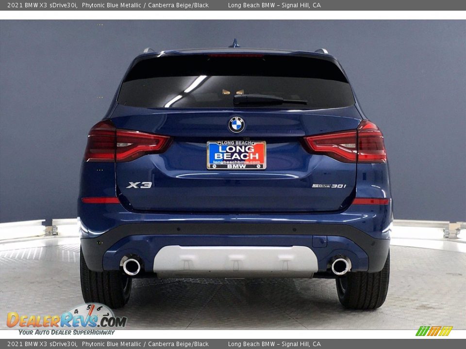 2021 BMW X3 sDrive30i Phytonic Blue Metallic / Canberra Beige/Black Photo #4