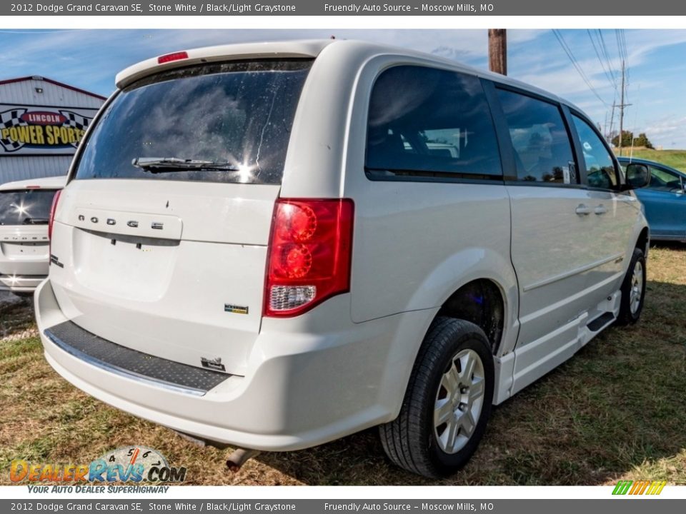 2012 Dodge Grand Caravan SE Stone White / Black/Light Graystone Photo #4