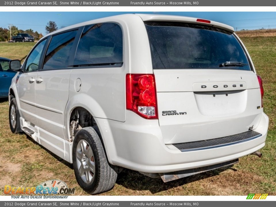 2012 Dodge Grand Caravan SE Stone White / Black/Light Graystone Photo #6