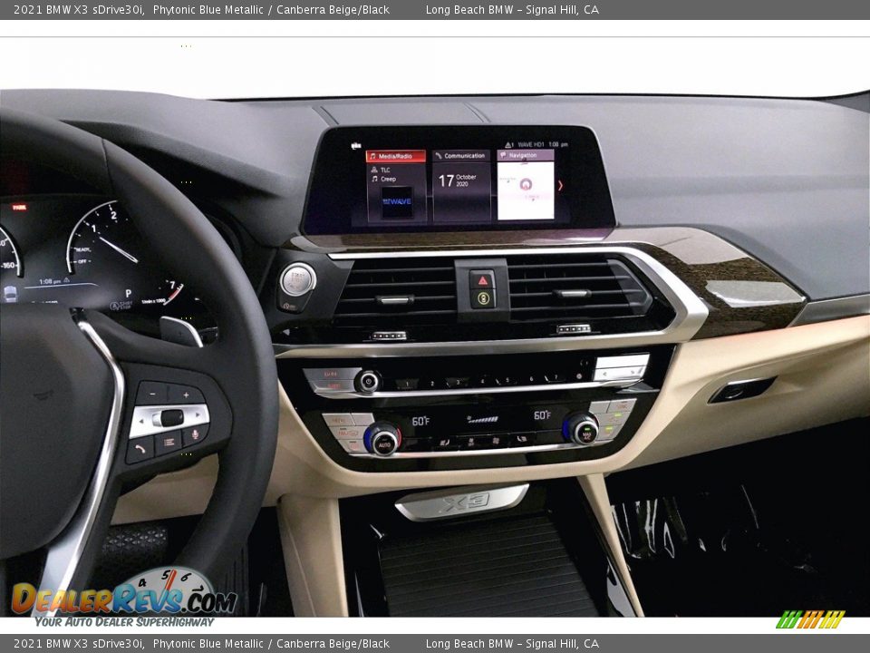 2021 BMW X3 sDrive30i Phytonic Blue Metallic / Canberra Beige/Black Photo #6