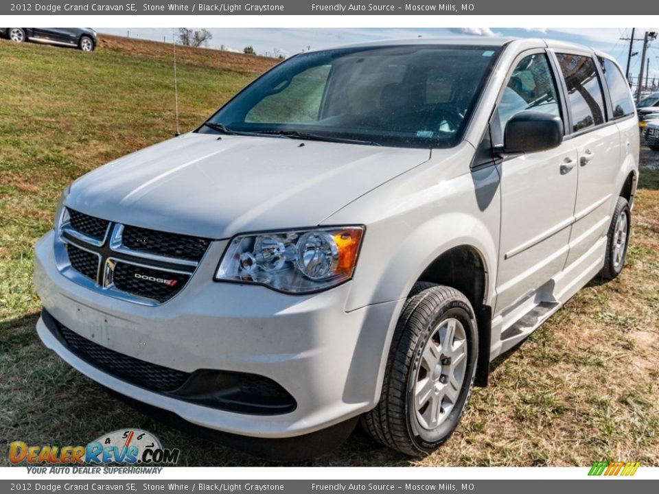 2012 Dodge Grand Caravan SE Stone White / Black/Light Graystone Photo #8