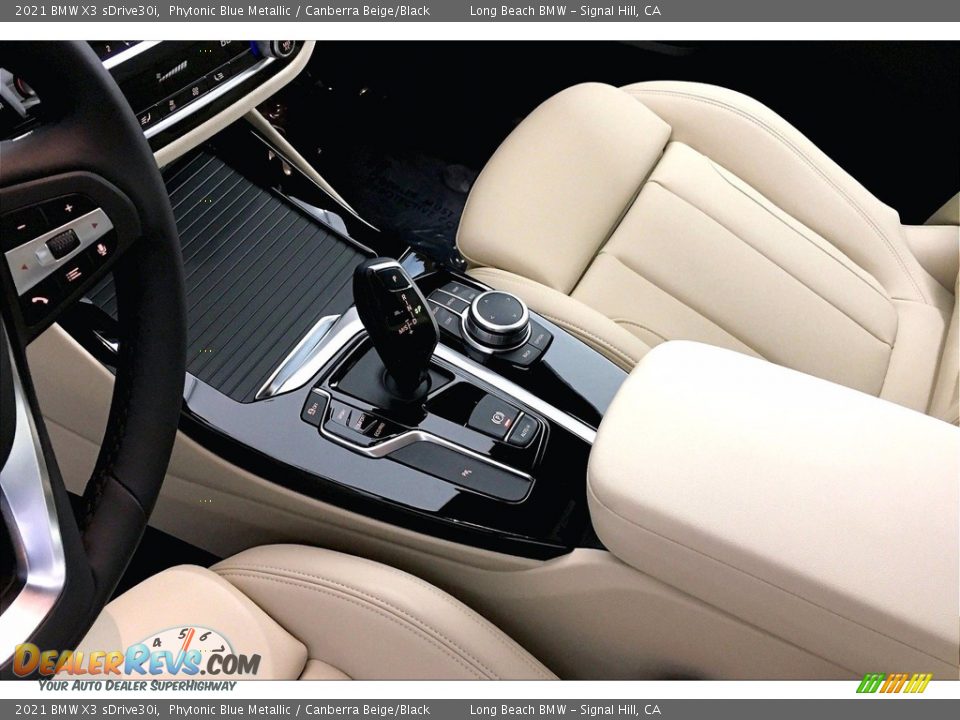 2021 BMW X3 sDrive30i Phytonic Blue Metallic / Canberra Beige/Black Photo #8