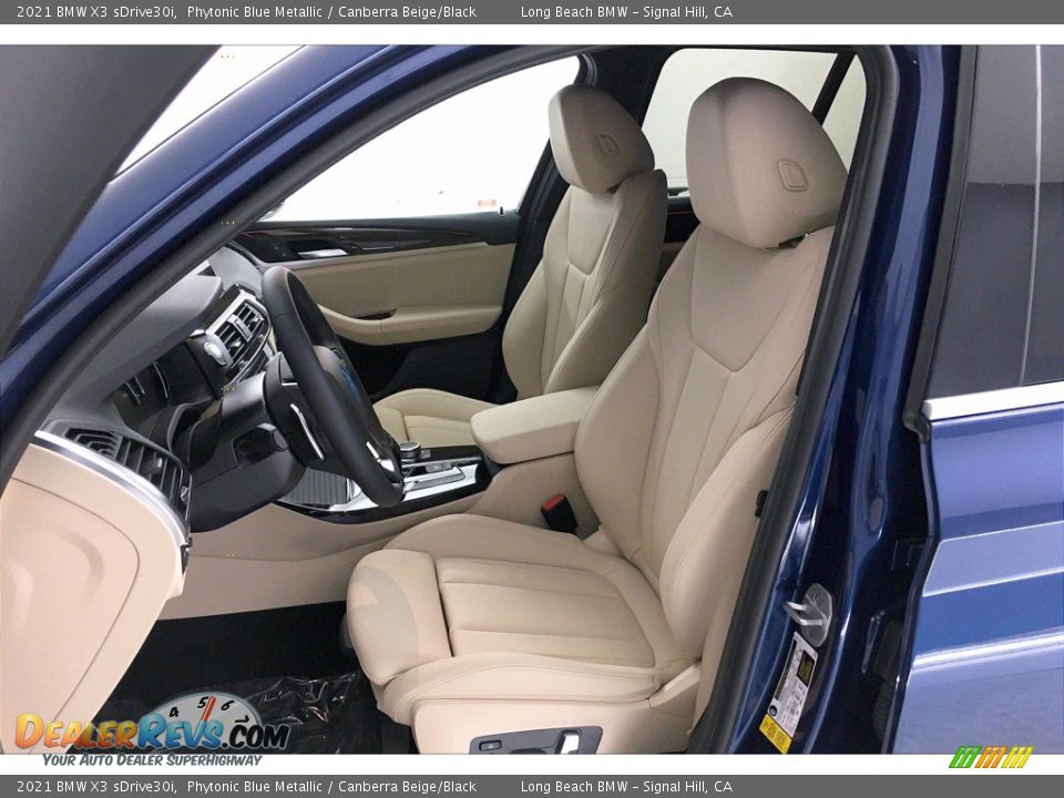 Canberra Beige/Black Interior - 2021 BMW X3 sDrive30i Photo #9