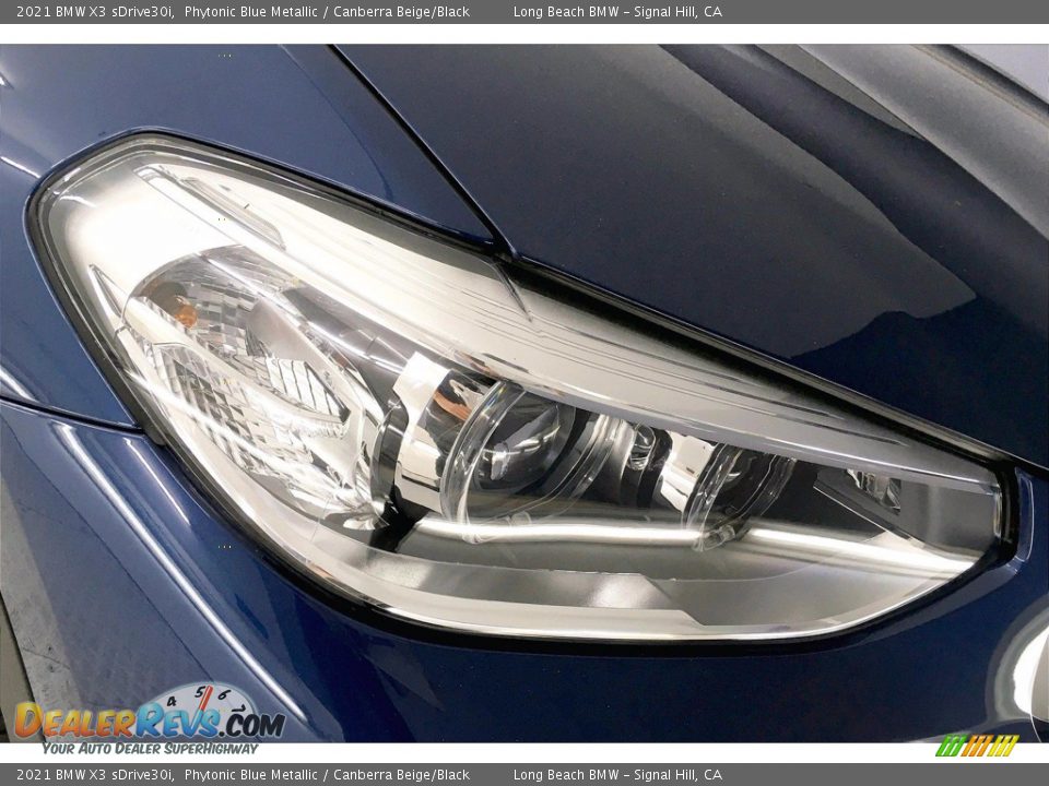 2021 BMW X3 sDrive30i Phytonic Blue Metallic / Canberra Beige/Black Photo #14