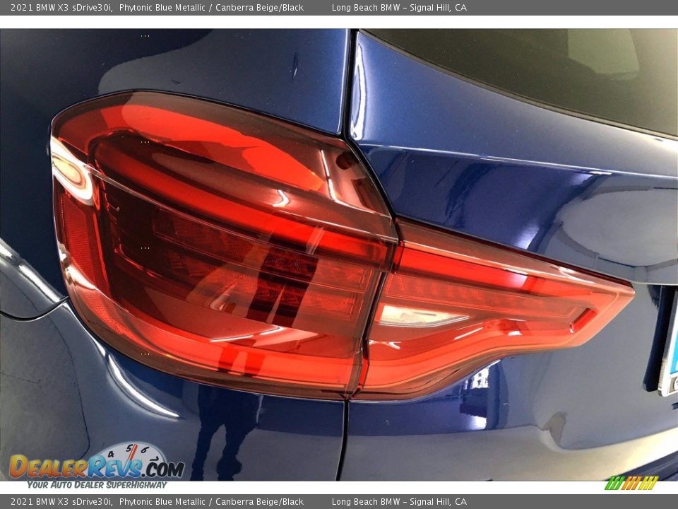 2021 BMW X3 sDrive30i Phytonic Blue Metallic / Canberra Beige/Black Photo #15