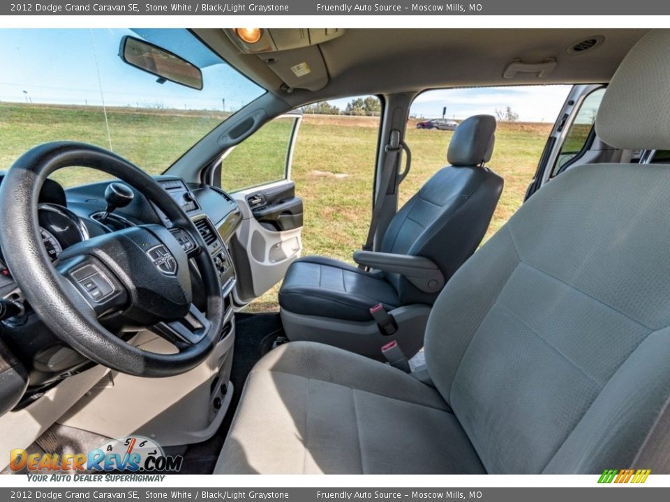 2012 Dodge Grand Caravan SE Stone White / Black/Light Graystone Photo #18