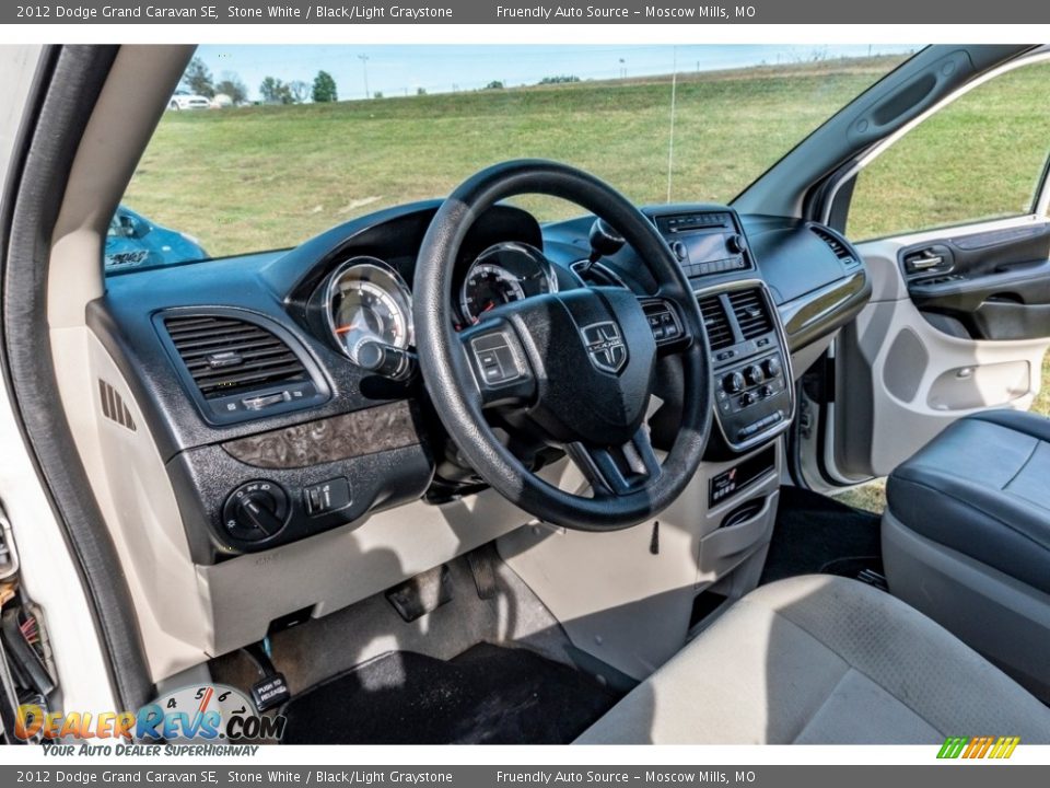 2012 Dodge Grand Caravan SE Stone White / Black/Light Graystone Photo #19