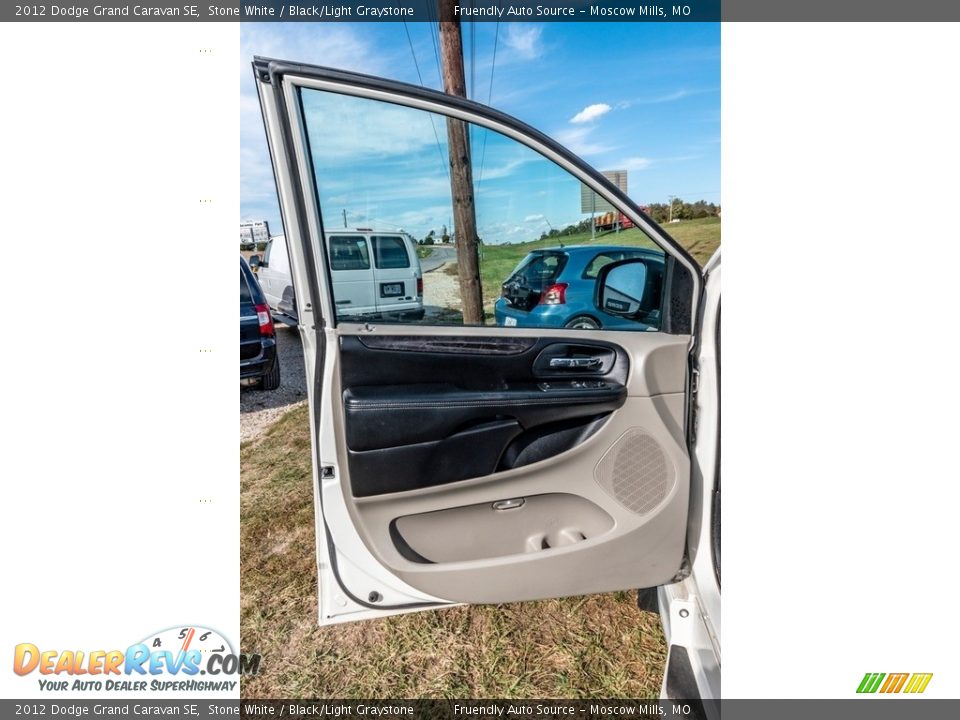 2012 Dodge Grand Caravan SE Stone White / Black/Light Graystone Photo #20