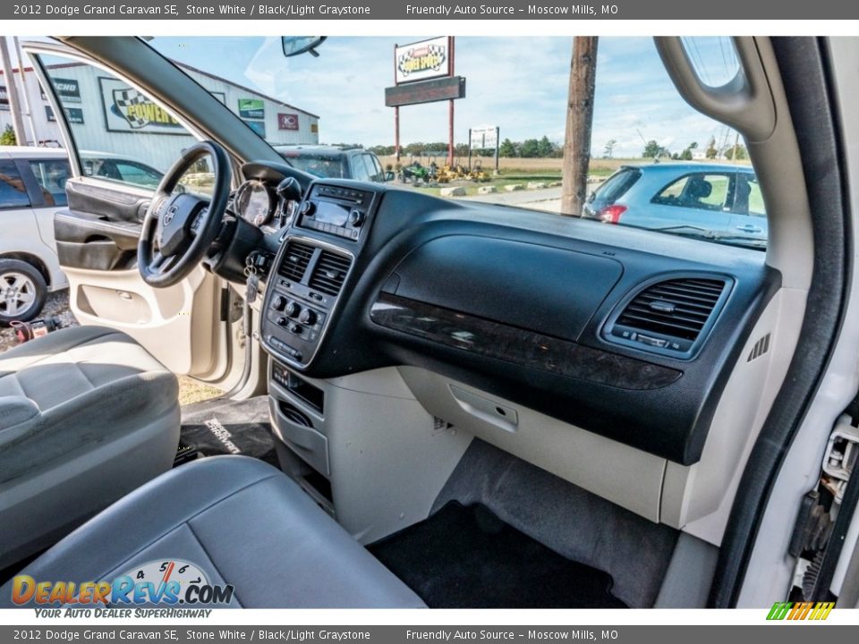 2012 Dodge Grand Caravan SE Stone White / Black/Light Graystone Photo #27