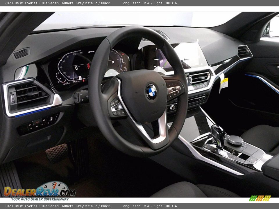 2021 BMW 3 Series 330e Sedan Mineral Gray Metallic / Black Photo #7