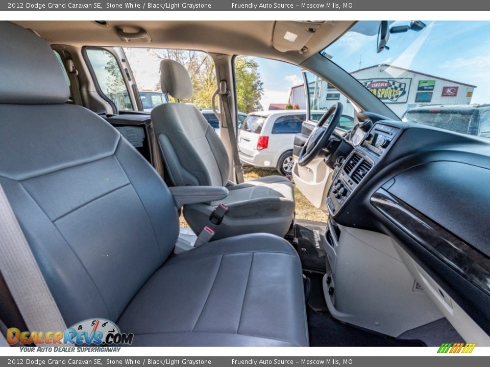 2012 Dodge Grand Caravan SE Stone White / Black/Light Graystone Photo #28