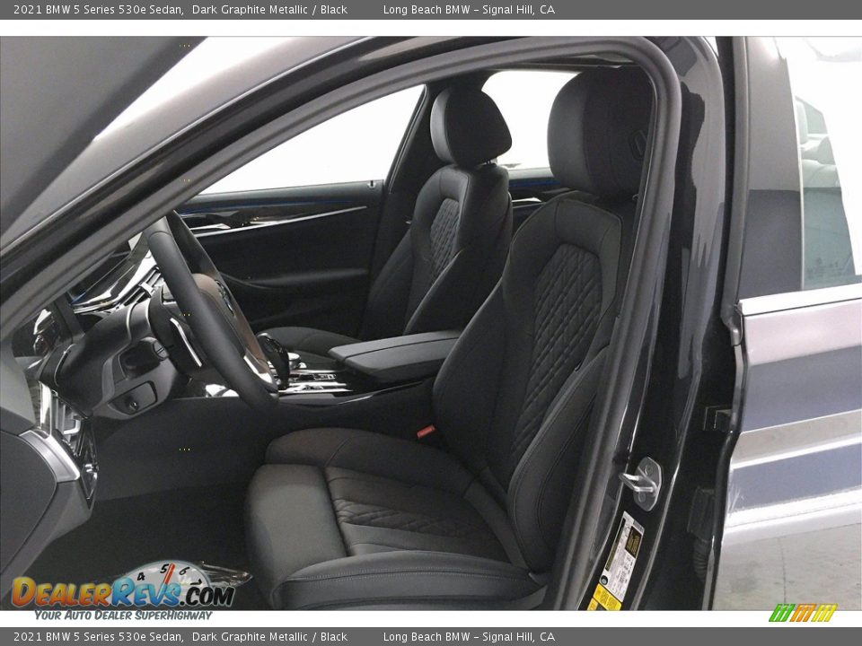 Black Interior - 2021 BMW 5 Series 530e Sedan Photo #9