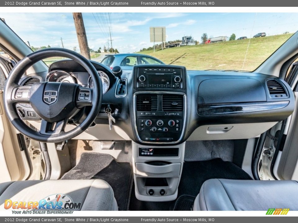 2012 Dodge Grand Caravan SE Stone White / Black/Light Graystone Photo #30