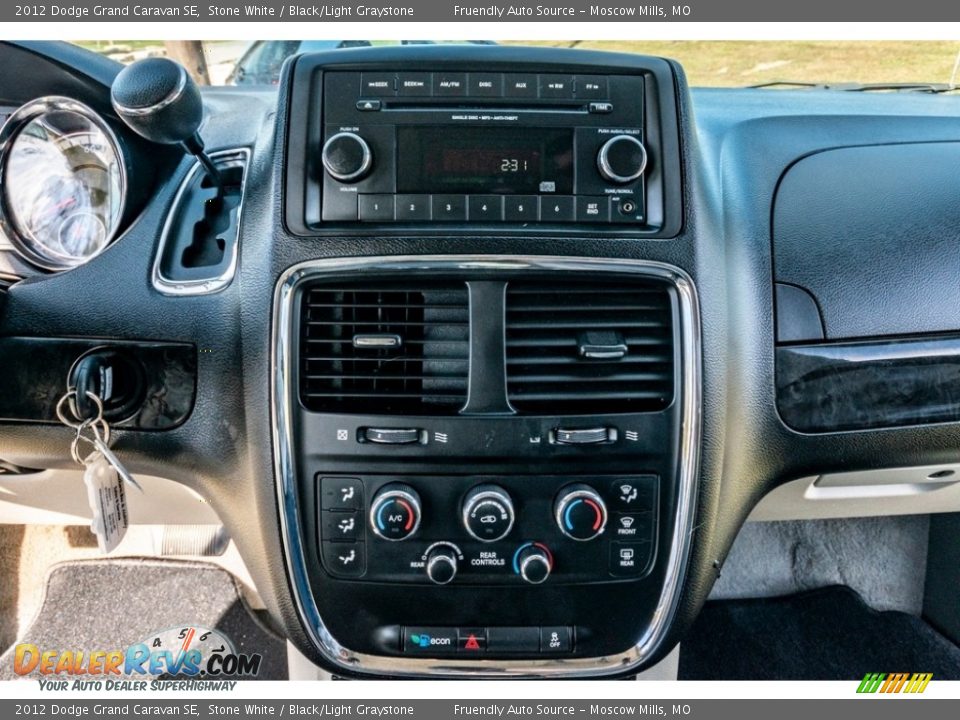 2012 Dodge Grand Caravan SE Stone White / Black/Light Graystone Photo #31