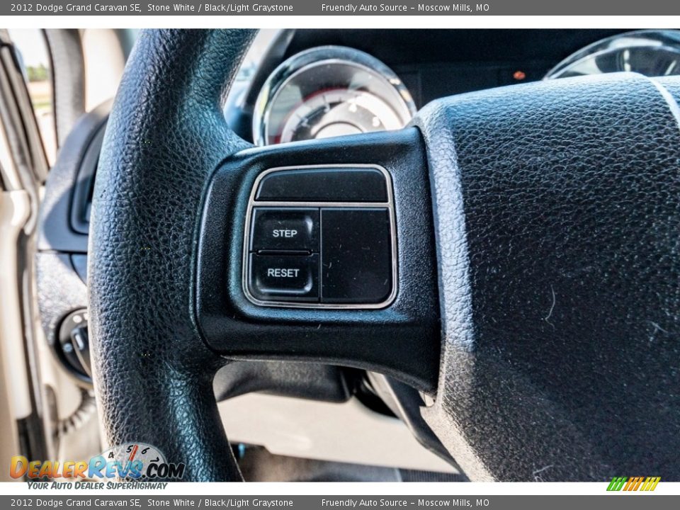 2012 Dodge Grand Caravan SE Stone White / Black/Light Graystone Photo #33