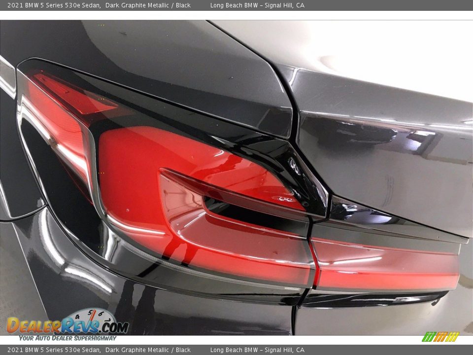 2021 BMW 5 Series 530e Sedan Dark Graphite Metallic / Black Photo #15