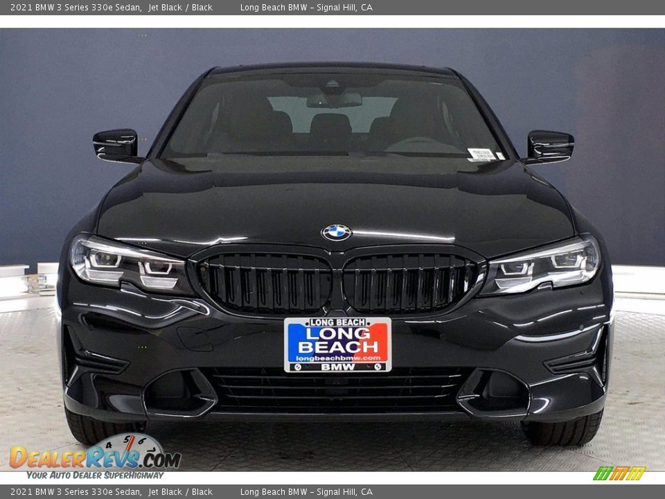 2021 BMW 3 Series 330e Sedan Jet Black / Black Photo #2