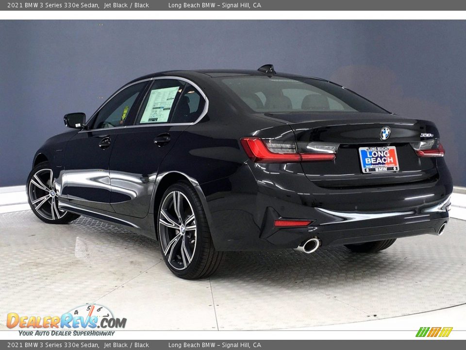 2021 BMW 3 Series 330e Sedan Jet Black / Black Photo #3