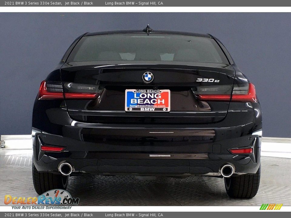 2021 BMW 3 Series 330e Sedan Jet Black / Black Photo #4
