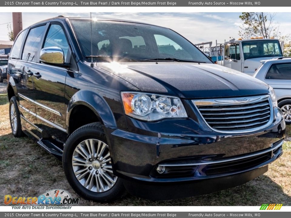 2015 Chrysler Town & Country Touring-L True Blue Pearl / Dark Frost Beige/Medium Frost Beige Photo #1