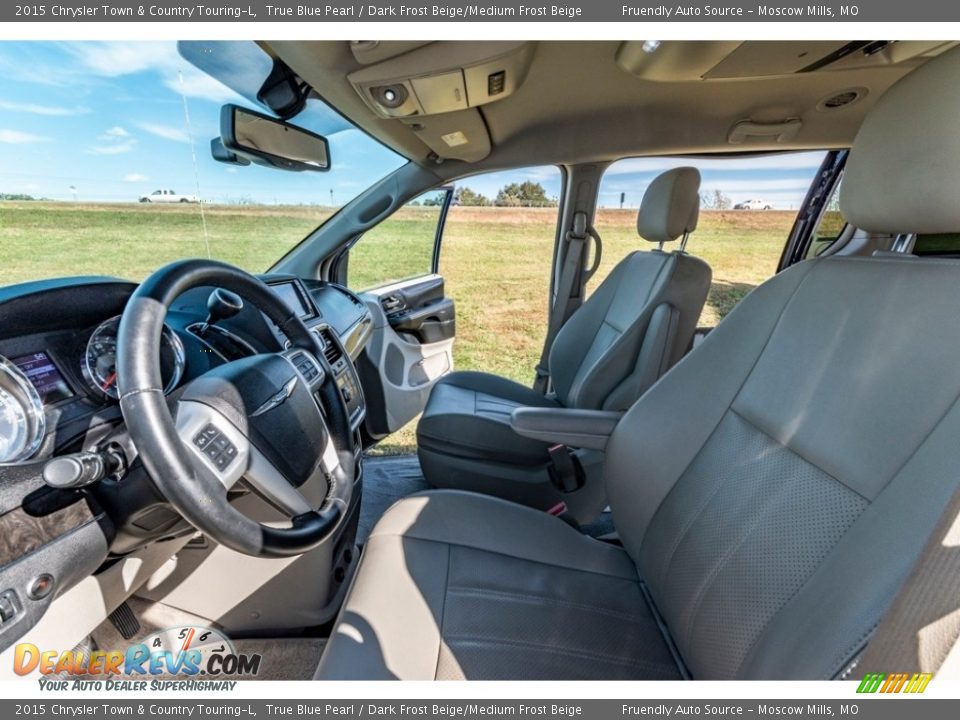 2015 Chrysler Town & Country Touring-L True Blue Pearl / Dark Frost Beige/Medium Frost Beige Photo #18