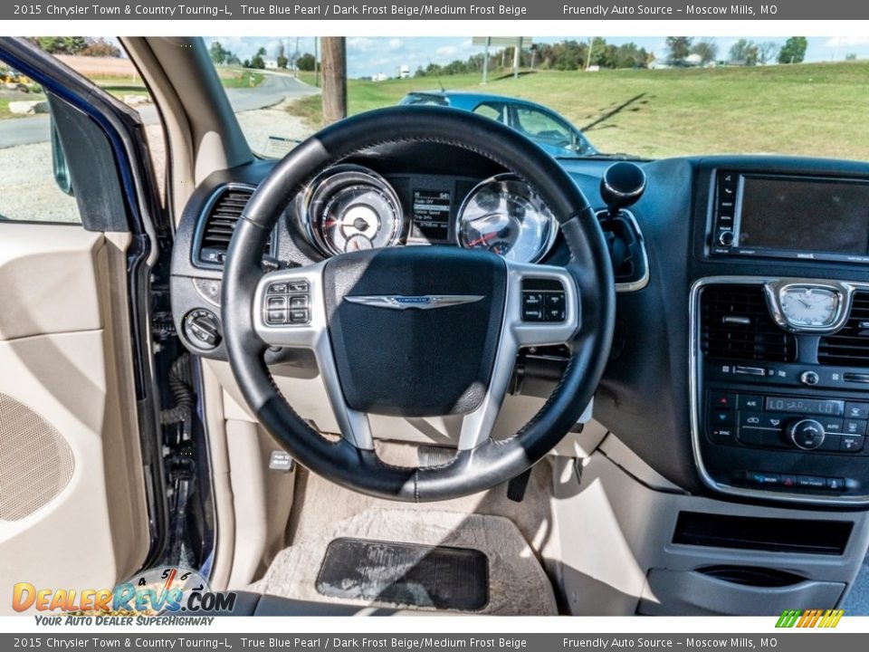 2015 Chrysler Town & Country Touring-L True Blue Pearl / Dark Frost Beige/Medium Frost Beige Photo #32