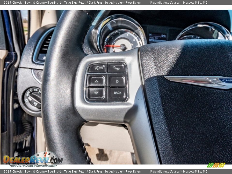 2015 Chrysler Town & Country Touring-L True Blue Pearl / Dark Frost Beige/Medium Frost Beige Photo #33