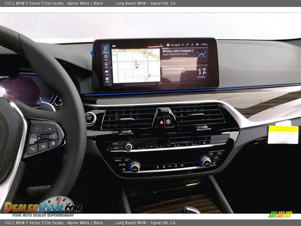 Controls of 2021 BMW 5 Series 530e Sedan Photo #6