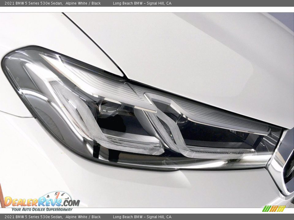 2021 BMW 5 Series 530e Sedan Alpine White / Black Photo #14